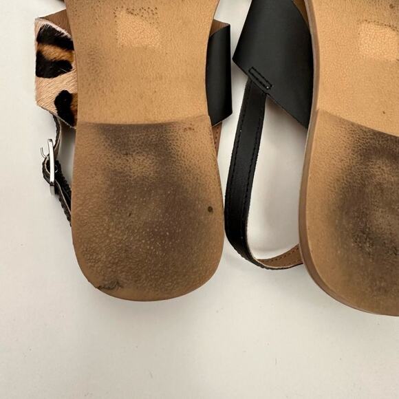 Asos Rule London Leopard Leather Sandals size US 5 / UK 3 - Picture 11 of 12